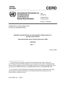 Reports submitted by States parties under article 9 of the Convention :
